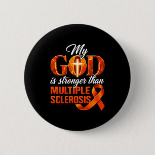 God is sterker dan multiple sclerose ms ronde button 5,7 cm