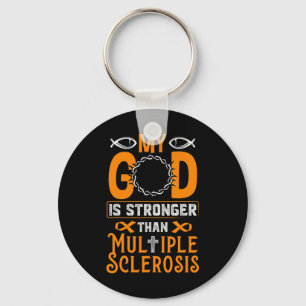 God is sterker dan multiple sclerose sleutelhanger