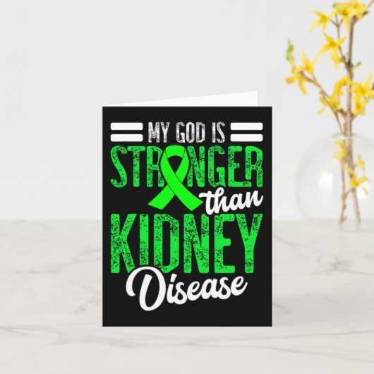 God is sterker dan nierziekte voor een dialyse kaart (Gele Bloem)