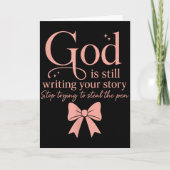 God Is Still Writing Your Story Stop Trying To Ste Kaart (Voorkant)