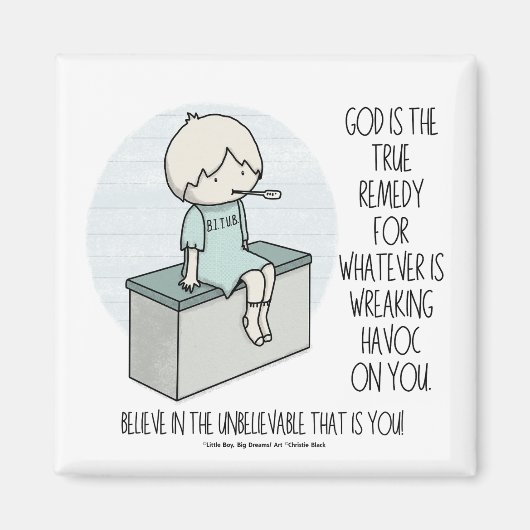 God is the Remedy Magneet (Voorkant)