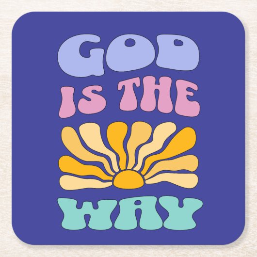 God is the Way Kartonnen Onderzetters (Voorkant)