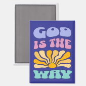 God is the Way Magneet (Voorkant / Achterkant)