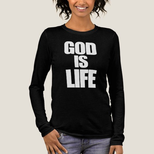 god is Tri-Blend shirt (Voorkant)