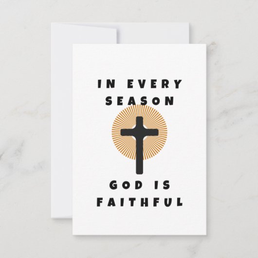 God is trouw bedankkaart (Voorkant)