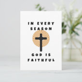 God is trouw bedankkaart (Staand voorkant)