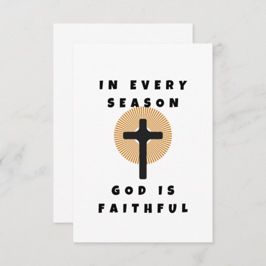 God is trouw bedankkaart (Voorkant / Achterkant)