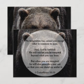 God is trouw bij verzoeking briefkaart (Voorkant / Achterkant)