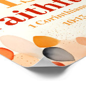 God is trouw Boho Christelijke muurkunst print (Hoek)