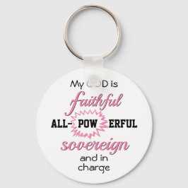 God is trouw Christelijk Sleutelhanger