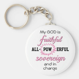 God is trouw Christelijk Sleutelhanger