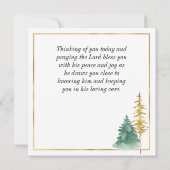 God is trouw de hele tijd het Vlat Wenskaart (Achterkant)