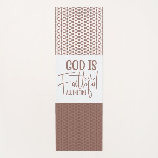 God is trouw de hele tijd yogamat (Voorkant)