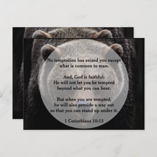 God is Trouw over Verleiding Briefkaart (Voorkant / Achterkant)