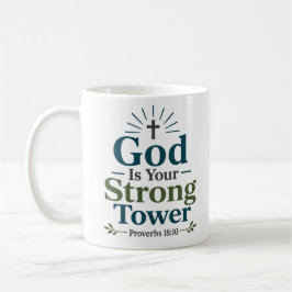 God Is Uw Sterke Toren Bijbelse Aanmoediging Koffiemok