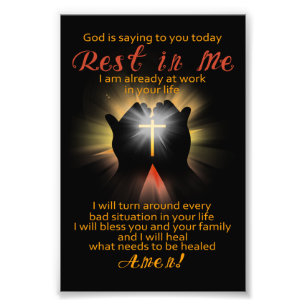 God is vandaag Gezegde voor u Foto Afdruk