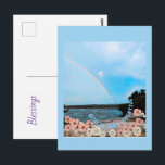 God is very creative briefkaart<br><div class="desc">Rainbow beach scene " God is very creative"  Post card</div>