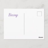 God is very creative briefkaart (Achterkant)