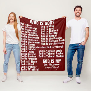 God is - Vleekbank Fleece Deken