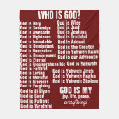 God is - Vleekbank Fleece Deken (Voorkant)