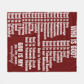 God is - Vleekbank Fleece Deken (Voorkant (Horizontaal))