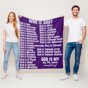 God is - Vleekbank Fleece Deken