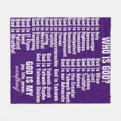 God is - Vleekbank Fleece Deken (Voorkant (Horizontaal))