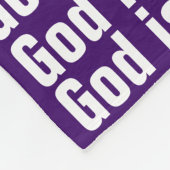 God is - Vleekbank Fleece Deken (Hoek)