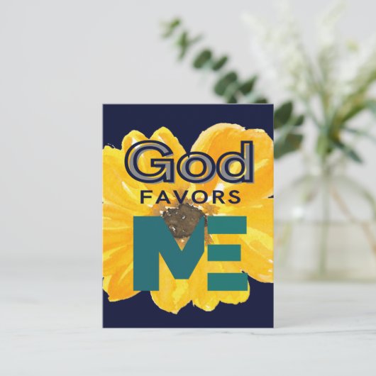 God is voor mij briefkaart (Staand voorkant)