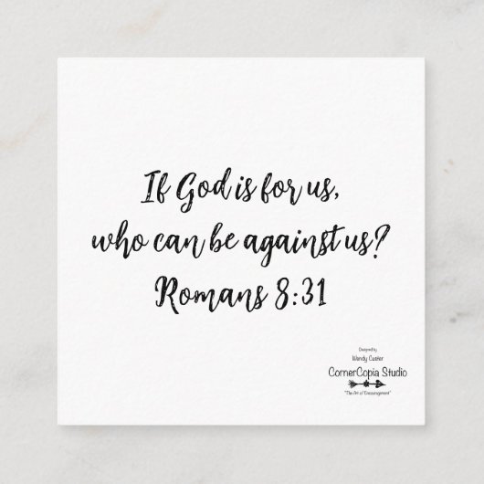 God is voor mij de Kaart van Enclosure (Achterkant)