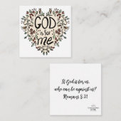 God is voor mij de Kaart van Enclosure (Voorkant / Achterkant)