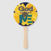God is voor mij handwaaier (Achterkant)