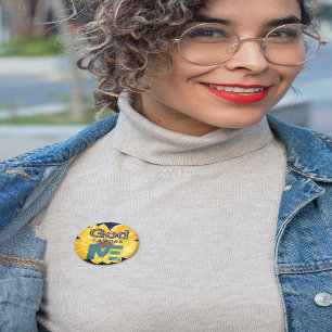 God is voor mij ronde button 5,7 cm