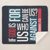 God is voor ons sherpa deken (Voorkant (horizontaal))