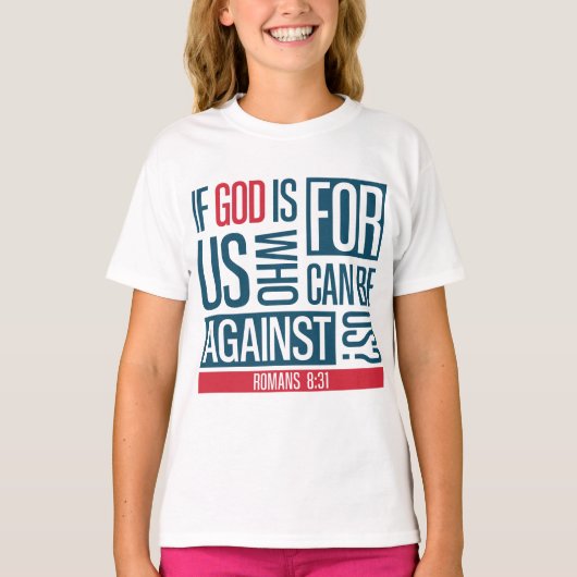 God is voor ons t-shirt (Voorkant)