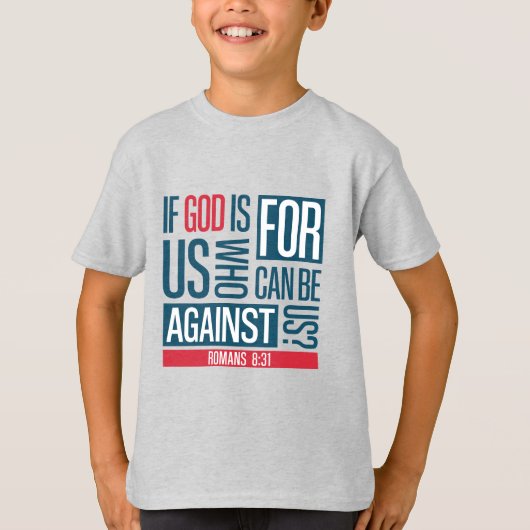 God is voor ons t-shirt (Voorkant)