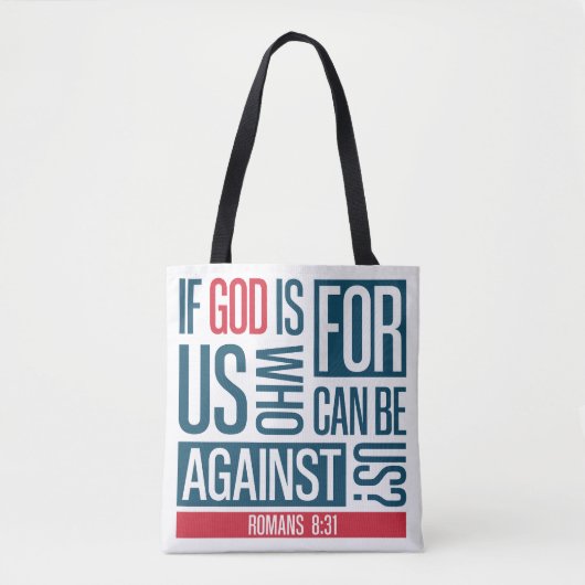 God is voor ons tote bag (Voorkant)