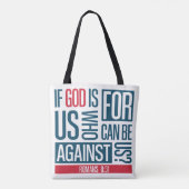God is voor ons tote bag (Achterkant)