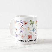 God Is With Her: Christian mug for women Koffiemok (Voorkant links)