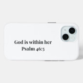 God Is Within Haar Hoesje Christelijke Bijbelvers (Achterkant (horizontaal))