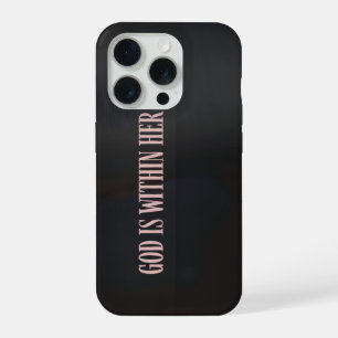 God Is Within Her Hoesje Christelijke Bijbelvers iPhone 15 Pro Case