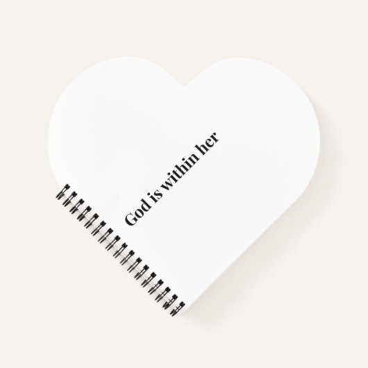 God Is Within Her Notebook Psalm 46:5 Christelijk Notitieboek (Voorkant)