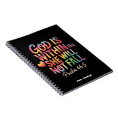 God is Within Her, She Will Not Fall  Bible Women Notitieboek (Rechterzijde)