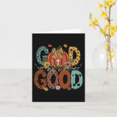 God Is Zo Goed Herfst Christelijke Herfst Pompoen  Kaart (Gele Bloem)