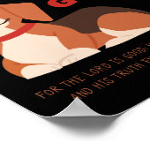 GOD is zo goed Kinder en vrouwelijk Christelijk ge Poster (Hoek)