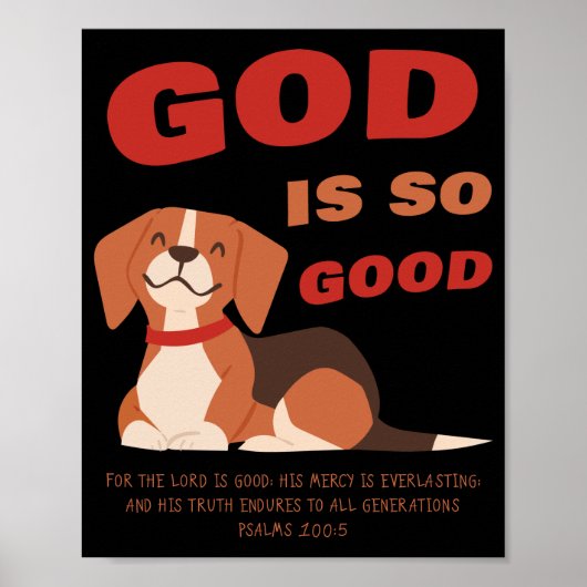 GOD is zo goed Kinder en vrouwelijk Christelijk ge Poster (Voorkant)