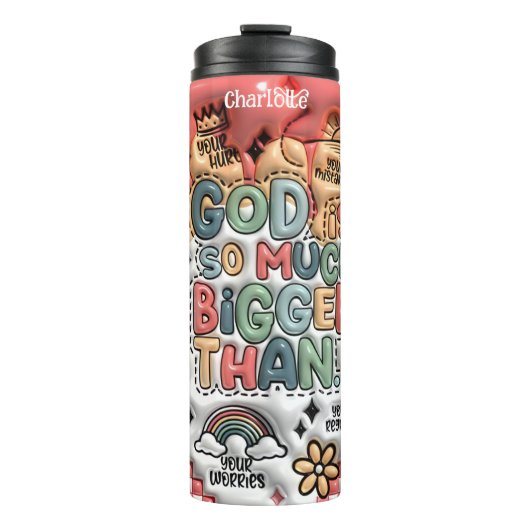 God is zoveel groter thermosbeker (Voorkant)