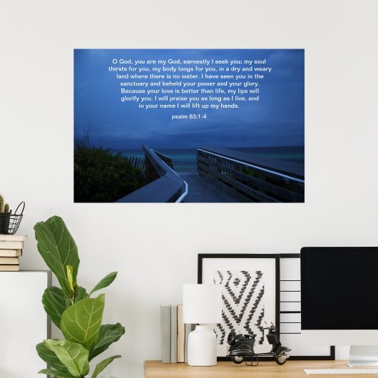 GOD, JE BENT MIJN GOD. POSTER (Thuiskantoor)