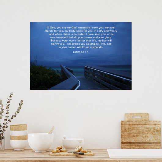 GOD, JE BENT MIJN GOD. POSTER (Keuken)