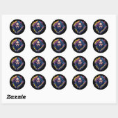 God Jezus Christus Ronde Sticker (Vel)